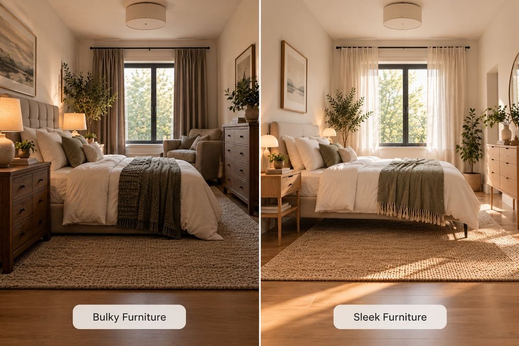 Choose Furniture With a Smaller Visual Footprint